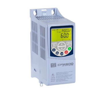 Inversor de Frequência WEG CFW500E39P0T4DB20, 30CV, 39A, 380-480V Trifásico, IP20. Cód: 15577211