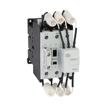 Contator para Capacitores WEG CWMC65-10-30X26, 65A, 220V 50/ 60Hz, 1NA. Cód: 11486254