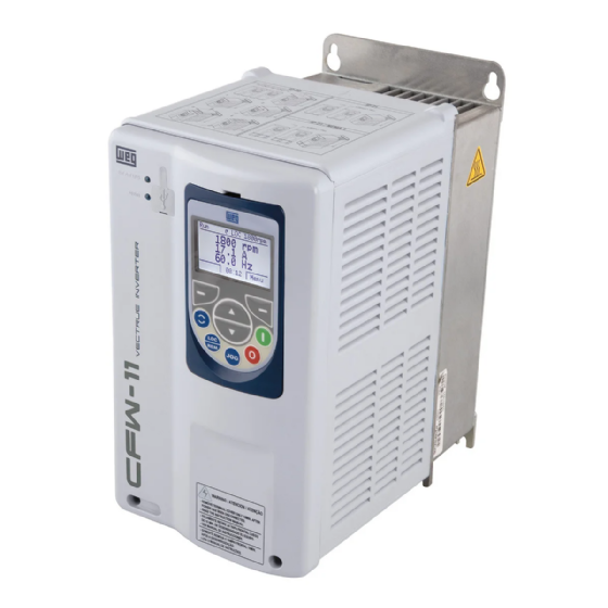 Inversor de Frequência WEG CFW110013T4SZ, 7.5CV, 13.5A, 380-480V Trifásico, IP20. Cód: 10193863