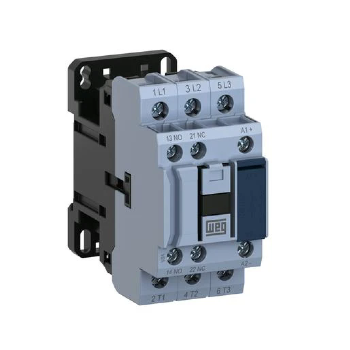 Contator de Potência WEG CWB25-11-30C12, 25A, 110VCC, 3 Polos, 1NA+1NF. Cód: 12240636