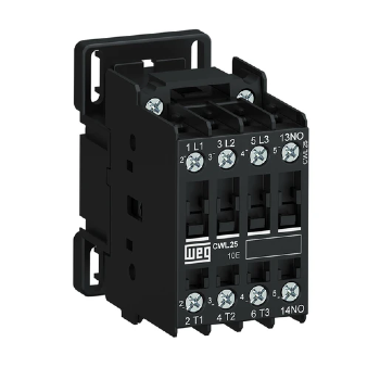 Contator de Potência Compacto WEG CWL25-10-30D23 25A 220V 50/60HZ 1NA Cód: 14011653