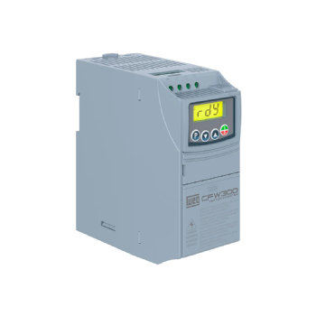 Inversor de Frequência WEG CFW300A07P3T2NB20, 2CV, 7.3A, 200-240V Trifásico, IP20. Cód: 13059938