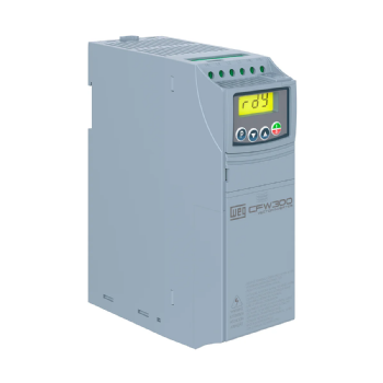 Inversor de Frequência WEG CFW300B08P2T4NB20, 5.5CV, 8.2A, 380-480V Trifásico, IP20. Cód: 14147969