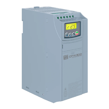 Inversor de Frequência WEG CFW300C12P0T4NB20, 7.5CV, 12A, 380-480V Trifásico, IP20. Cód: 14147976