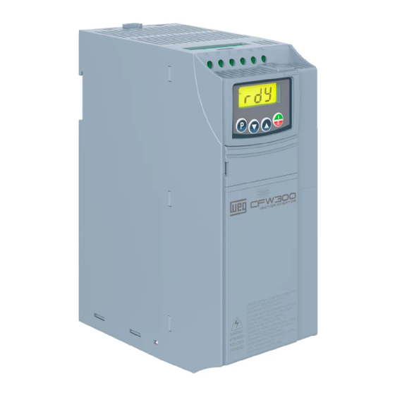 Inversor de Frequência WEG CFW300C15P0T4NB20, 10CV, 15A, 380-480V Trifásico, IP20. Cód: 14147977