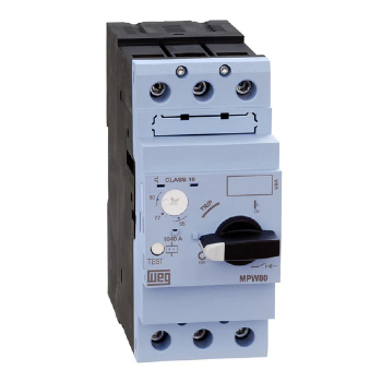 Disjuntor Motor WEG MPW80-3-U065, 50-65A, Disparo Térmico e Magnético. Cód: 12425429