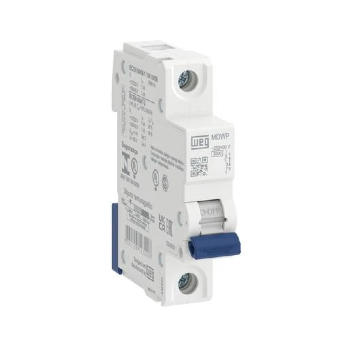 Mini Disjuntor WEG MDWP-C, 1 Polo, 40A, Curva C. Cód: 15265691