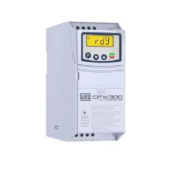 Inversor de Frequência WEG CFW300B10P0B2DB20, 3CV, 10A, 200-240V Monofásico, IP20. Cód: 13059419