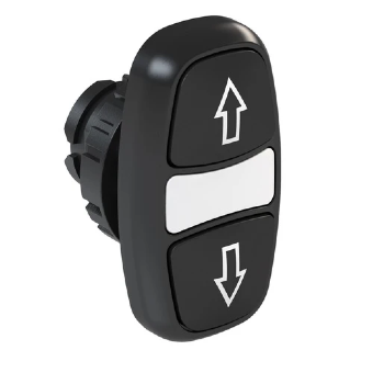 Botão Duplo Iluminado WEG CSW2-BDFI55FR-WH, Cor Preto. Cód: 12904827