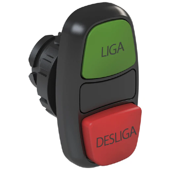 Botão Duplo Saliente WEG CSW2-BDS21LD-WH, Liga/Desliga. Cód: 12914944