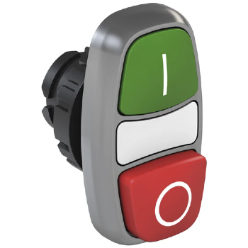 Botão Duplo Saliente WEG CSW2-BDSIC2110, Verde/Vermelho, 22mm. Cód: 13185059