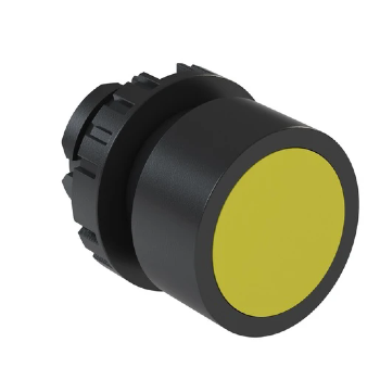 Botão Pulsador Faceado WEG CSW-BF3, Cor Amarelo, 22mm, IP66. Cód: 12882150