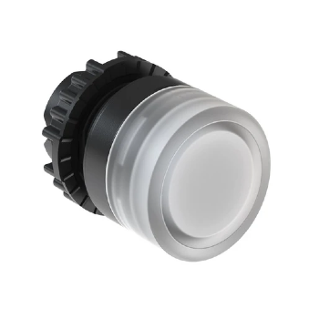 Botão Pulsador Guardado WEG CSW-BFI0, Cor Branco, 22mm, IP66. Cód: 12882258