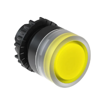 Botão Pulsador Guardado WEG CSW-BFI3, Cor Amarelo, 22mm, IP66. Cód: 12882261