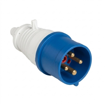 Plugue Industrial WEG 3P+T 16A 220-240V 9H Azul. Cód: 14684406