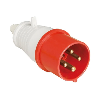 Plugue Industrial WEG 3P+T 32A 380-440V 6H Vermelho. Cód: 14684575