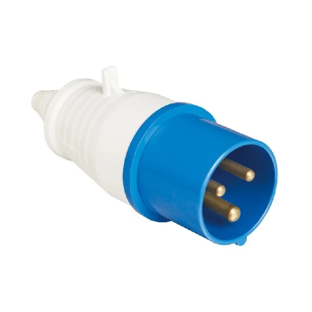 Plugue Industrial WEG 2P+T 16A 220-240V 6H Azul. Cód: 14684405