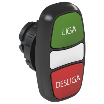 Botão Duplo Iluminado WEG CSW2-BDFI21LD-WH. Cód: 12914943