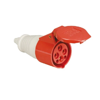 Acoplamento Industrial WEG 3P+T 16A 380-440V 6H Vermelho. Cód: 14684892