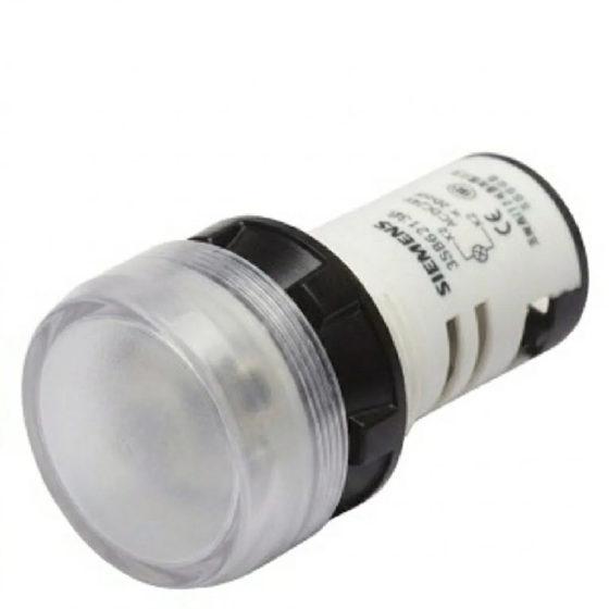 Sinaleiro LED 22mm Branco 24VCA/CC 3SU1102-6AA20-1AA0