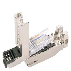 Conector RJ45 Ethernet Industrial Siemens FastConnect 180° 6GK1901-1BB10-2AE0 Código Unitário 6GK1901-1BB10-2AA0