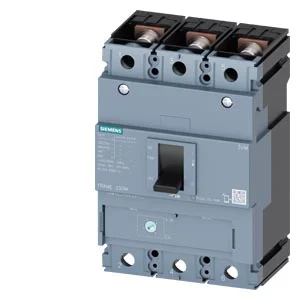 Disjuntor Caixa Moldada Siemens Tripolar 200A 36kA Ajuste 140-200A. Cód: 3VM1220-4EE32-0AA0