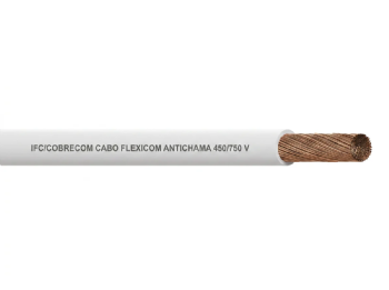 Cabo Flexível 750V 1,5mm² Branco (Rolo 100m) - Cobrecom