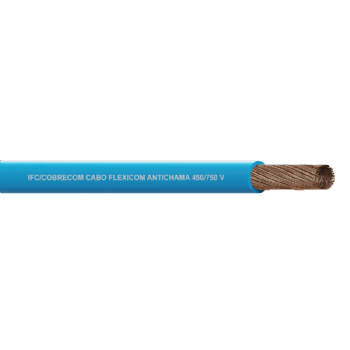 Cabo Flexível 750V 4,0mm² Azul (Rolo 100m) - Cobrecom