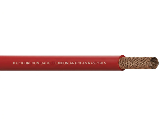 Cabo Flexível 750V 4,0mm² Vermelho (Rolo 100m) - Cobrecom