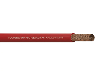 Cabo Flexível 750V 4,0mm² Vermelho (Rolo 100m) - Cobrecom