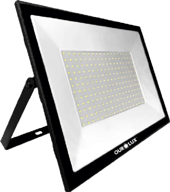 Projetor LED Ourolux Slim 150W 6500K Bivolt 03268