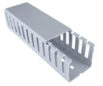 Canaleta PVC Aberta 30x80mm Cinza (Barra 2m) - Proauto