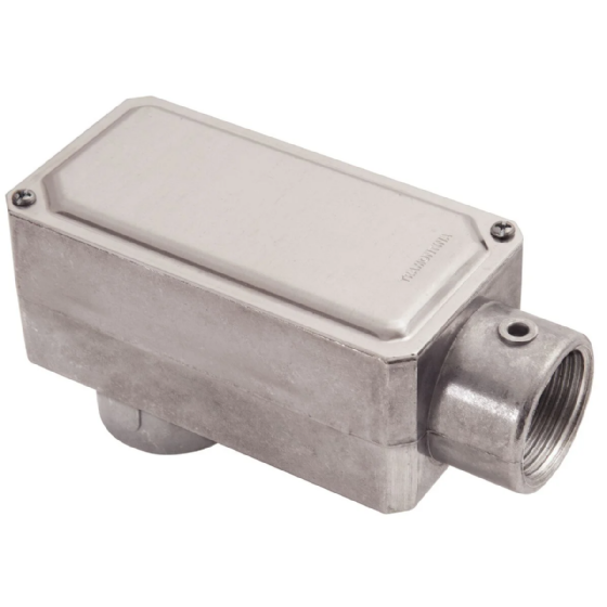 Condulete Alumínio Tipo LB 3/4" com Rosca com Tampa 56103/022