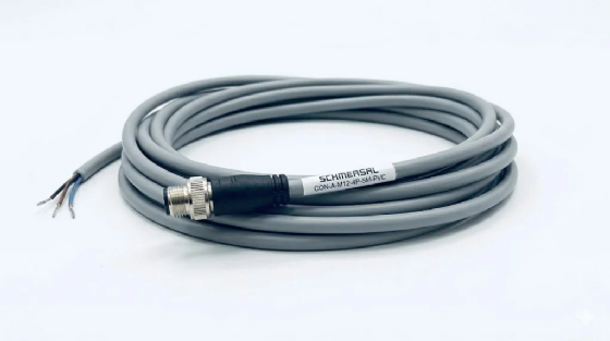 Cabo Conector Schmersal Fêmea M12 4 Polos 5M PVC. CON-A-M12-4P-5M-PVC Cód: 164260