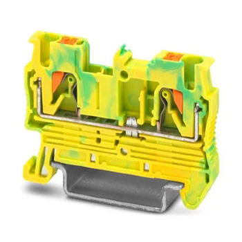 Borne de Terra Phoenix Contact PT 2,5-PE Push-in Verde/Amarelo. Cód: 3209536