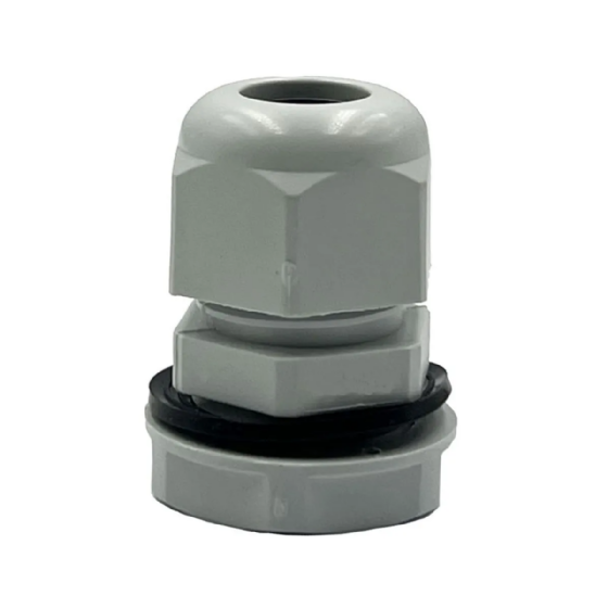 Prensa Cabo Steck PVC Cinza Rosca BSP 3/8" Curta. Cód: S851CI