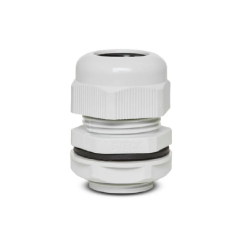 Prensa Cabo Steck PVC Cinza Rosca Métrica M20x1,5 Curta. Cód: S872CI