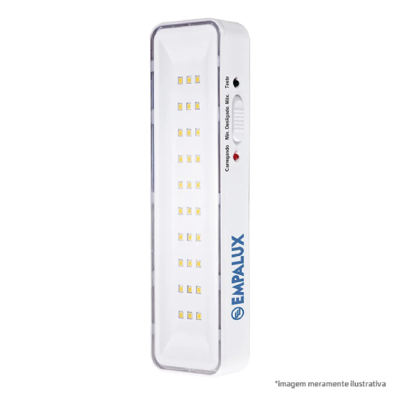 Luminária Emergência Empalux 30 LEDs Bivolt IE30216
