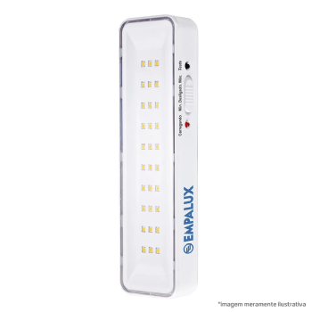 Luminária Emergência Empalux 30 LEDs Bivolt IE30216
