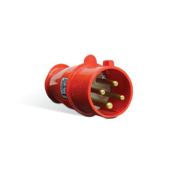 Plugue 3P+T Steck Newkon 32A 440V 6h Vermelho. Cód: N4276