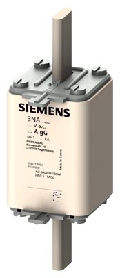 Fusível NH1 Siemens 3NA3 250A Retardado. Cód: 3NA3144
