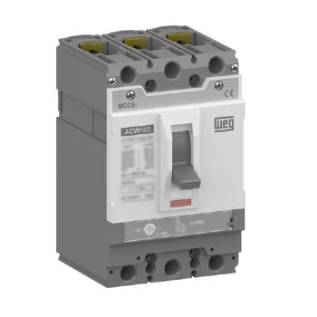Disjuntor Caixa Moldada WEG ACW160H-FMU125-3, 125A, 3 Polos. Cód: 11111219