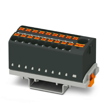 Bloco de Distribuição Phoenix Contact PTFIX 6/18X2,5-NS35 BK - Cód: 3273124