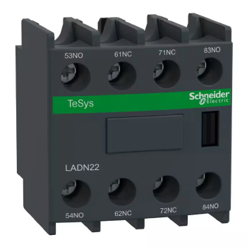 Bloco Contato Auxiliar Schneider TeSys LADN 2NA+2NF. Cód: LADN22