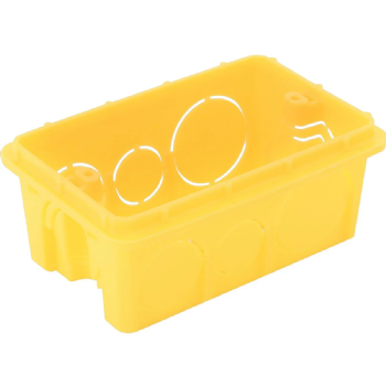 Caixa PVC 4x2 Amarela p/ Embutir 57500/044