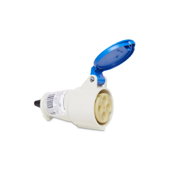 Acoplamento 3P+T Steck Newkon 16A 240V 9h Azul. Cód: N4059