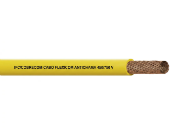 Cabo Flexível 750V 6,0mm² Amarelo (Rolo 100m) - Cobrecom