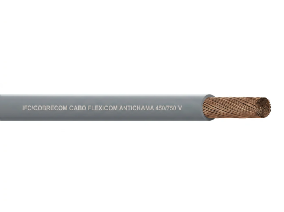 Cabo Flexível 750V 6,0mm² Cinza (Rolo 100m) - Cobrecom