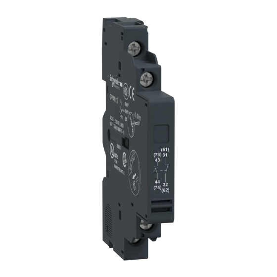 Bloco de Contato Auxiliar Schneider Lateral 1NA+1NF GVAN11
