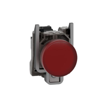 Sinaleiro LED Schneider Harmony XB4 Metálico Vermelho 24V. Cód: XB4BVB4